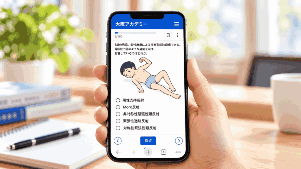 アプリでテストをどこでも受けられる